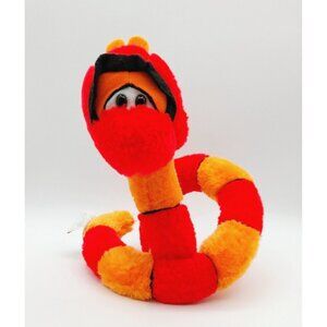 Ganz Red/orange Snake Plush Stuffed Animal 23" Uncoiled